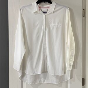 Modern‎ Ambition White Delightfully Technical Office Classic Travel Shirt XL NWT